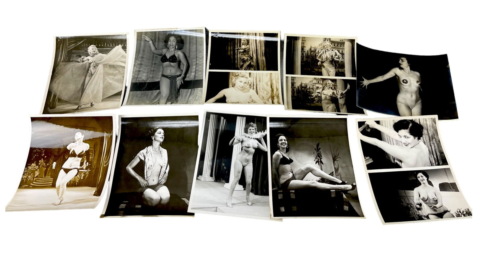 Vintage 1950's Original Burlesque Nude Pin up Model Risque Photo 8x10 Black & White Photographs: Vintage 1950's Original Burlesque Nude Pin up Model Risque Photo 8x10 Black & White Photographs