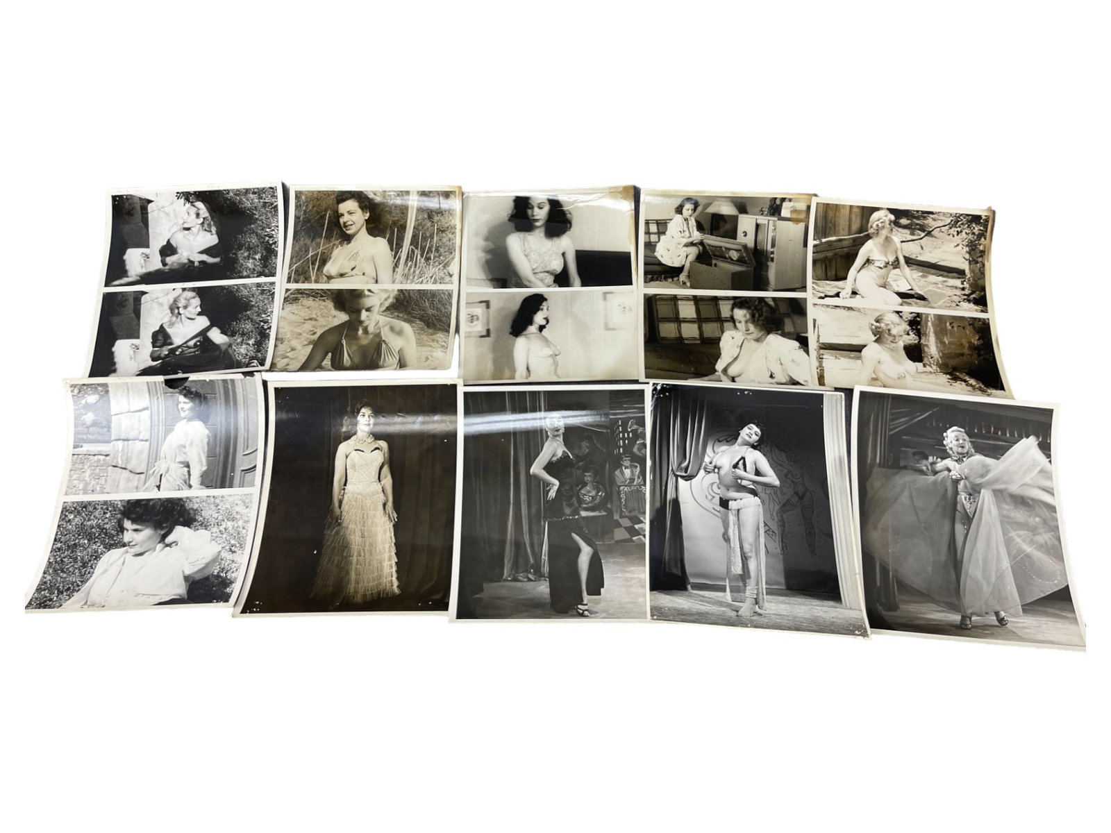 Vintage 1950's Original Burlesque Nude Pin up Model Risque Photo 8x10 Black & White Photographs: Vintage 1950's Original Burlesque Nude Pin up Model Risque Photo 8x10 Black & White Photographs