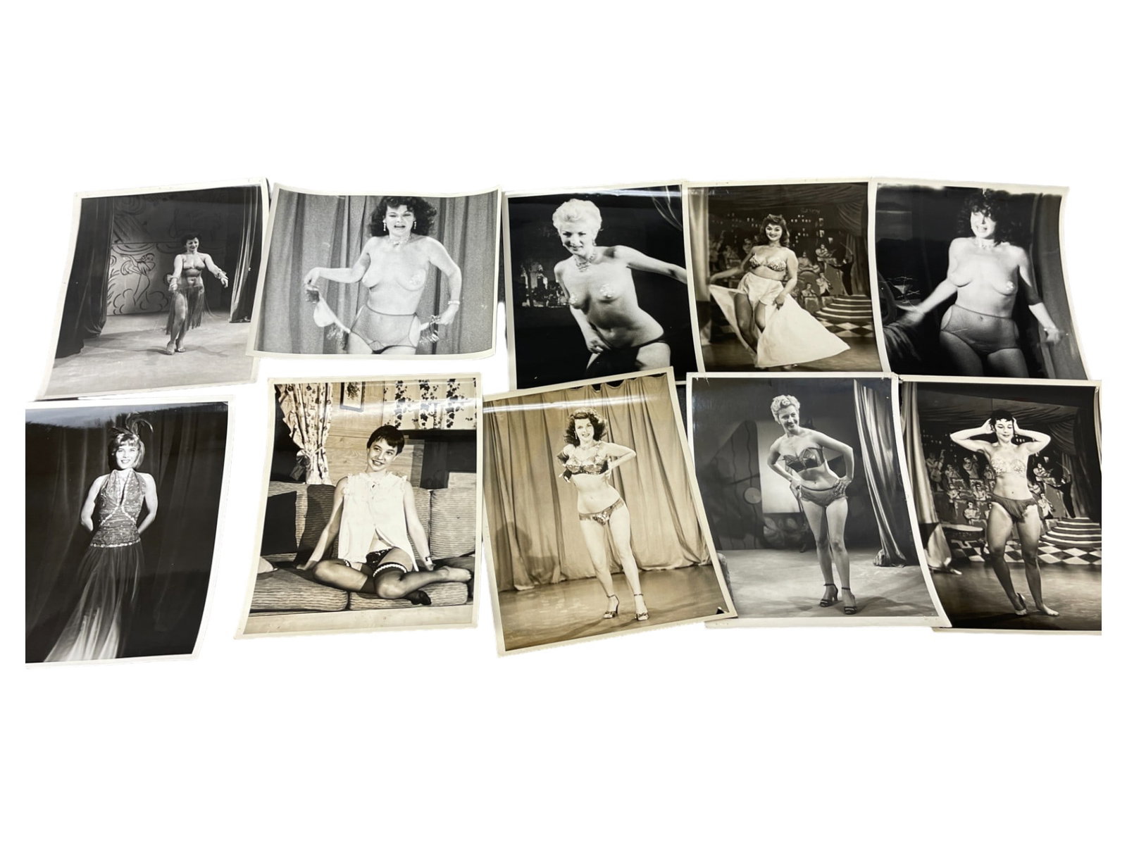 Vintage 1950's Original Burlesque Nude Pin up Model Risque Photo 8x10 Black & White Photographs: Vintage 1950's Original Burlesque Nude Pin up Model Risque Photo 8x10 Black & White Photographs