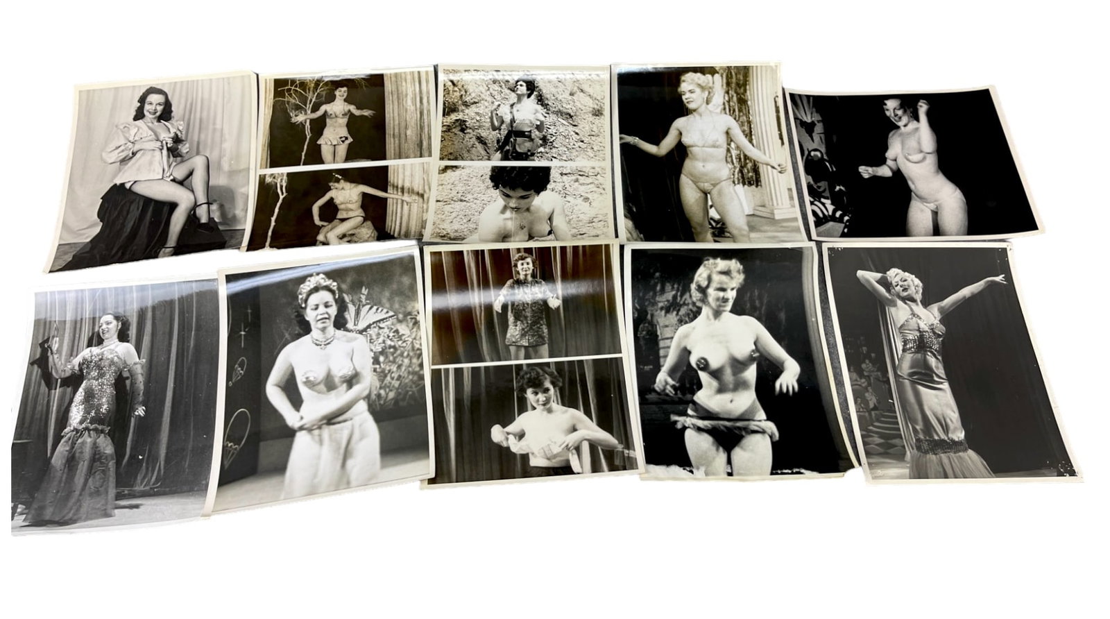 Vintage 1950's Original Burlesque Nude Pin up Model Risque Photo 8x10 Black & White Photographs: Vintage 1950's Original Burlesque Nude Pin up Model Risque Photo 8x10 Black & White Photographs