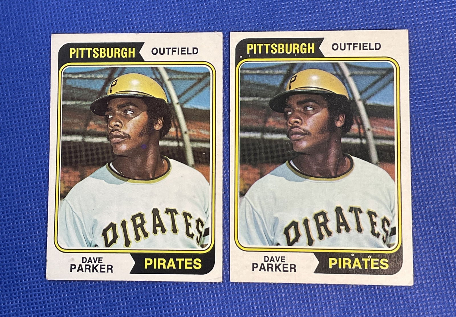 Dave Parker 1974 Topps baseball cards (1 of 2)