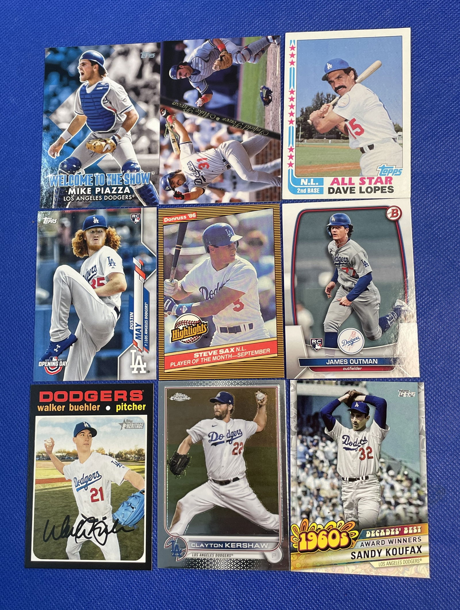 Lot Dodgers baseball cards (1 of 5)