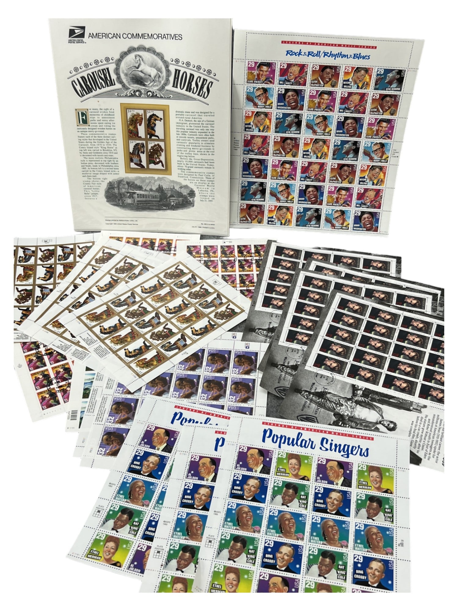 STAMP BOOKLETS   COLLECTION LOT 19 STAMP SHEETS (1 of 8)