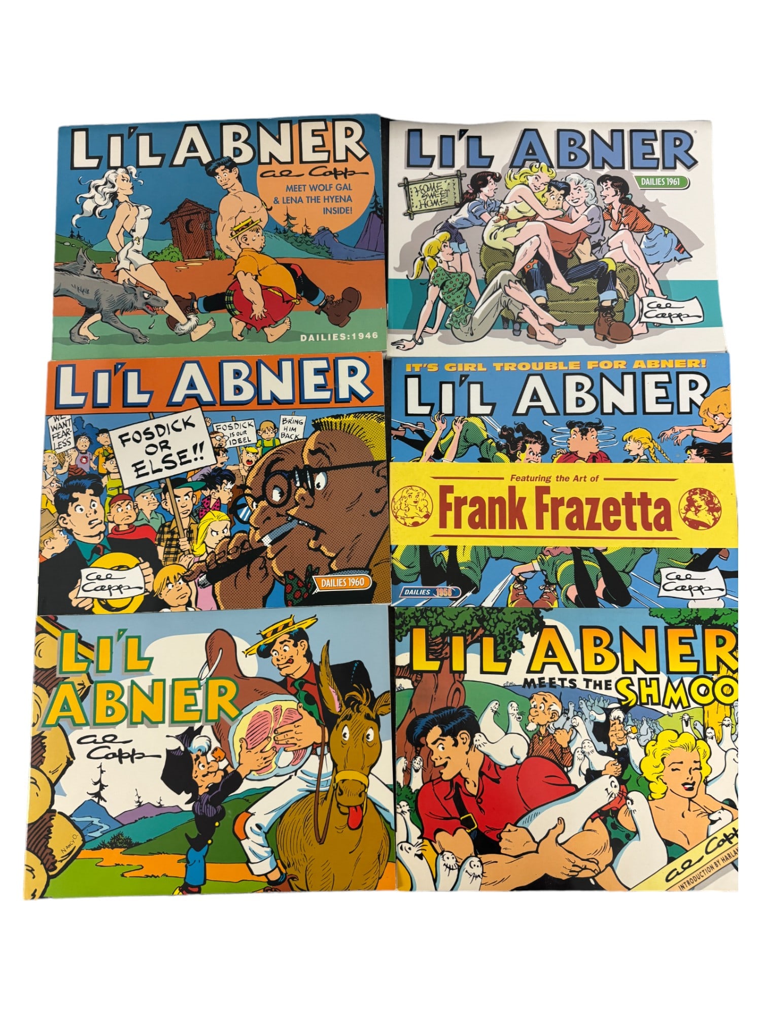 Lil' Abner Dailies Book Collection Lot (1 of 5)