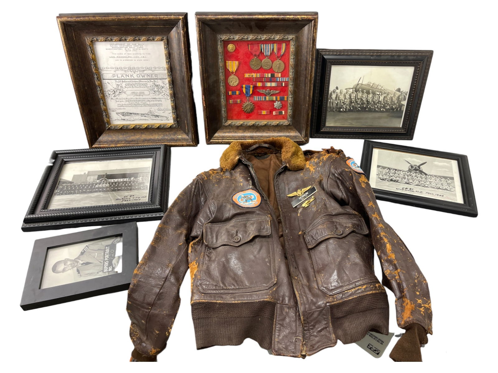 US WWII WW2 Air force Bomber Pilot Medal Grouping Collection Squadron 87 (1 of 12)