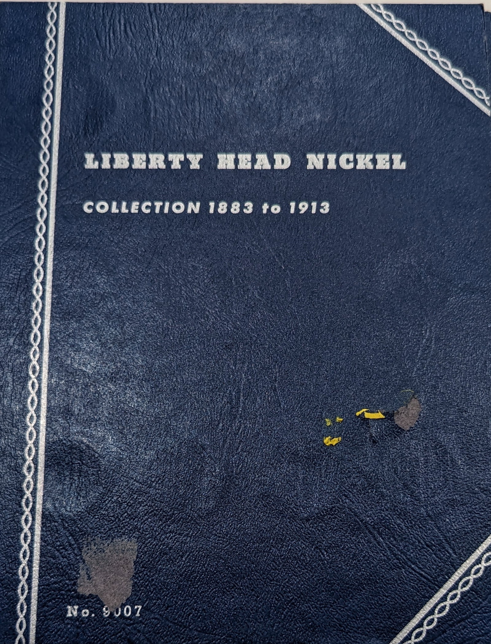 Album of antique Liberty V Nickel coins: Almost complete