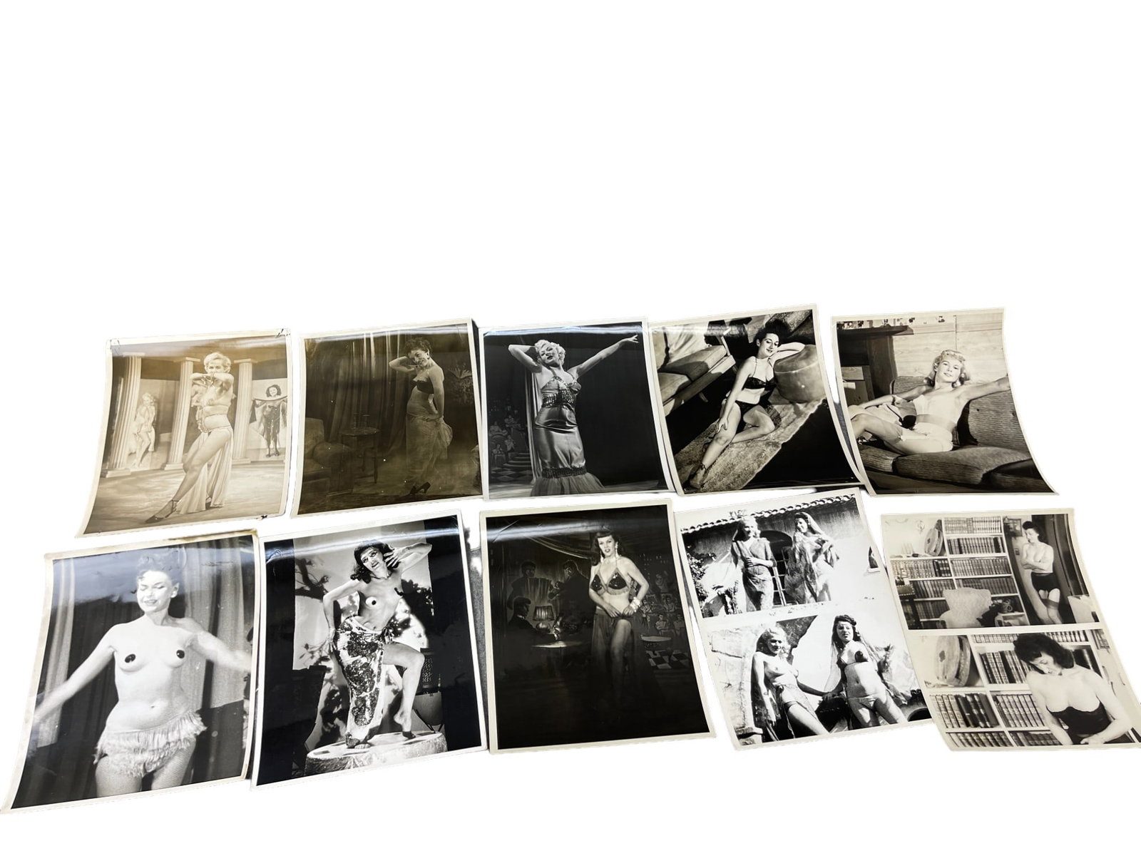 Vintage 1950's Original Burlesque Nude Pin up Model Risque Photo 8x10 Black & White Photographs: Vintage 1950's Original Burlesque Nude Pin up Model Risque Photo 8x10 Black & White Photographs