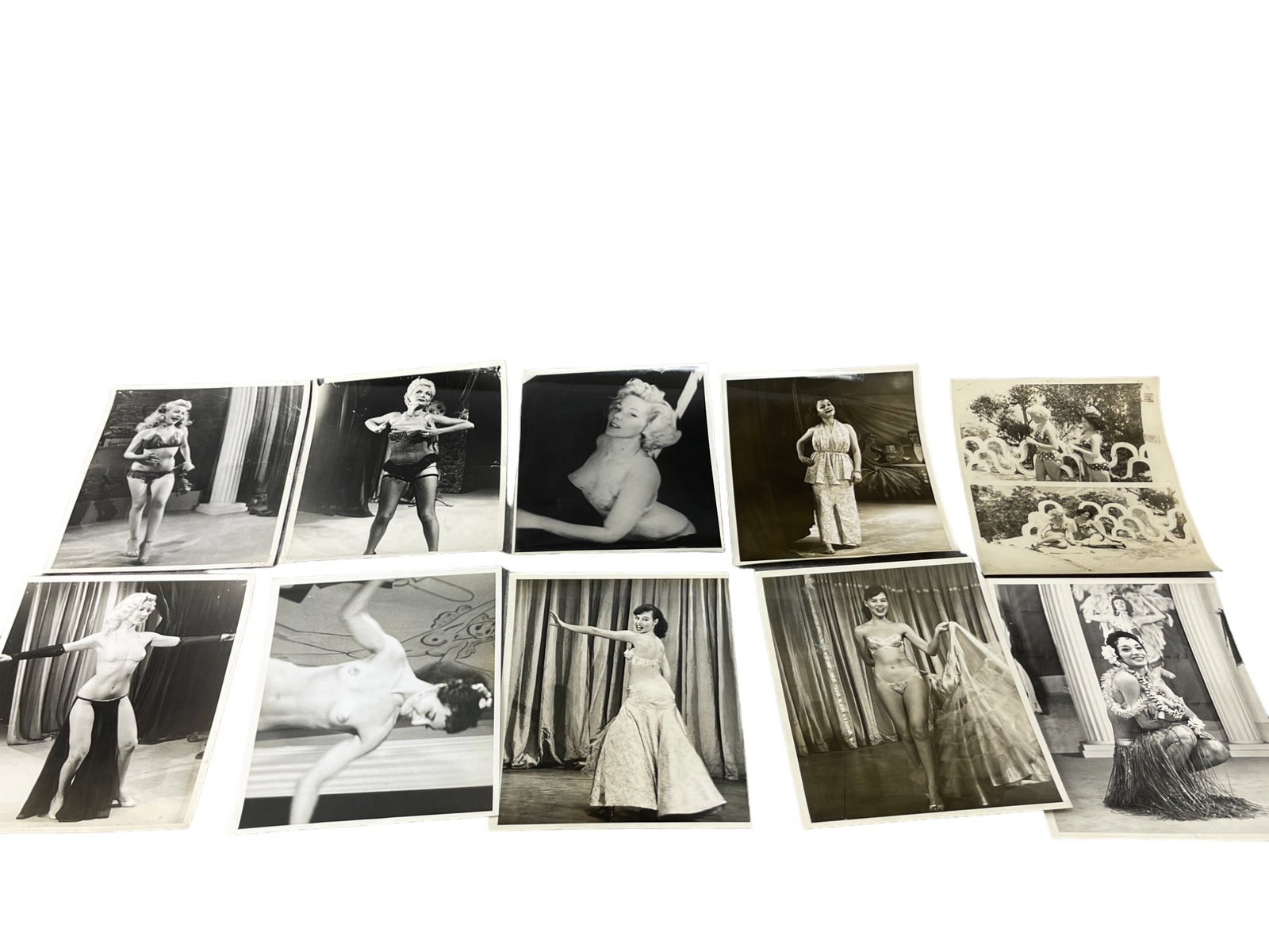 Vintage 1950's Original Burlesque Nude Pin up Model Risque Photo 8x10 Black & White Photographs: Vintage 1950's Original Burlesque Nude Pin up Model Risque Photo 8x10 Black & White Photographs