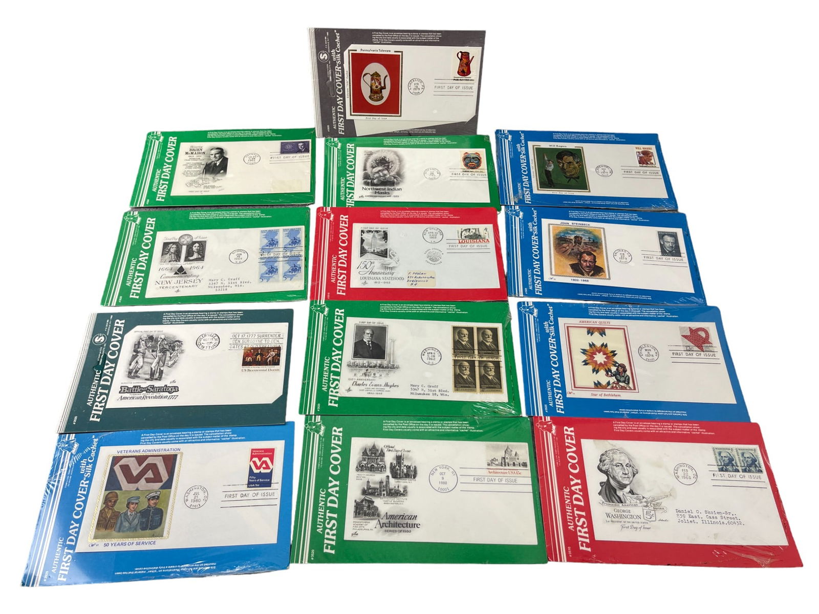 Authentic First Day Issues Envelope & Stamp Collection Lot (1 of 6)