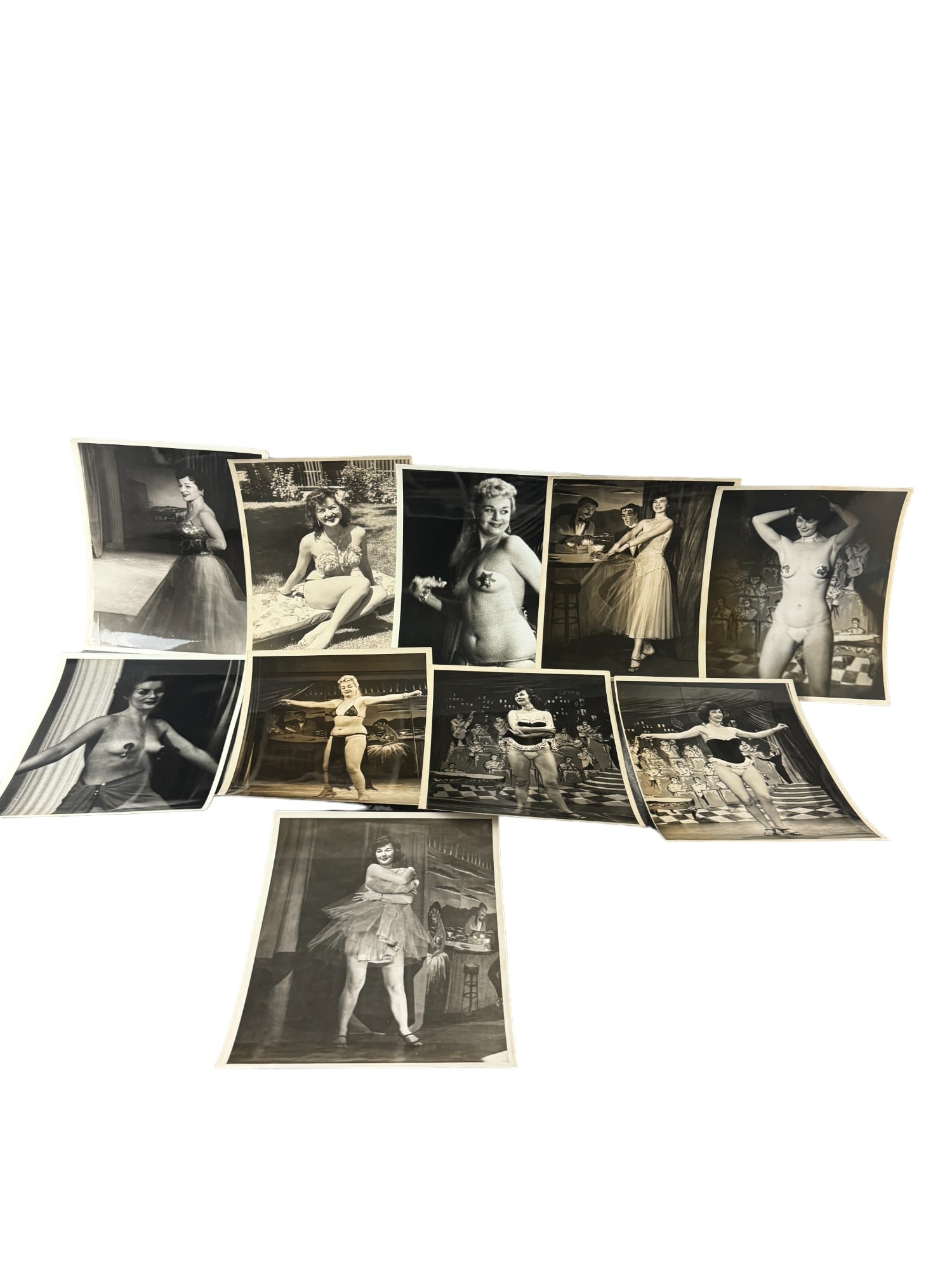 Vintage 1950's Original Burlesque Nude Pin up Model Risque Photo 8x10 Black & White Photographs: Vintage 1950's Original Burlesque Nude Pin up Model Risque Photo 8x10 Black & White Photographs