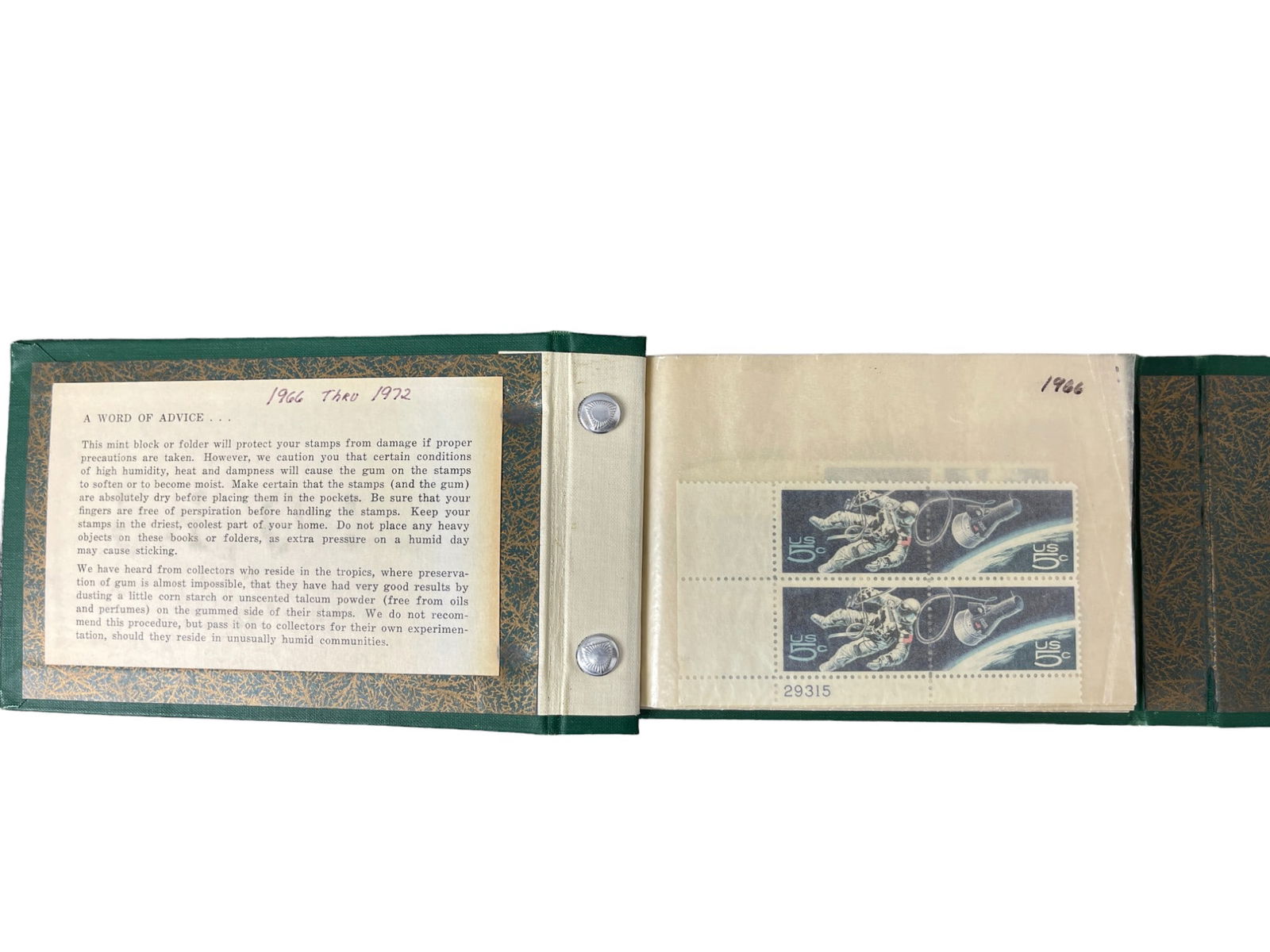 1966-1992 US Stamp Block Collection Lot (1 of 13)