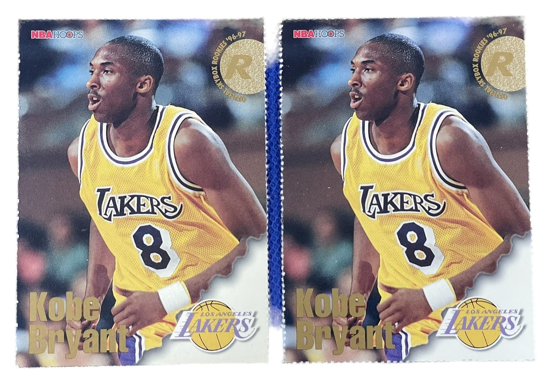 Kobe Bryant rookie cards 1996 NBA Hoops (1 of 2)