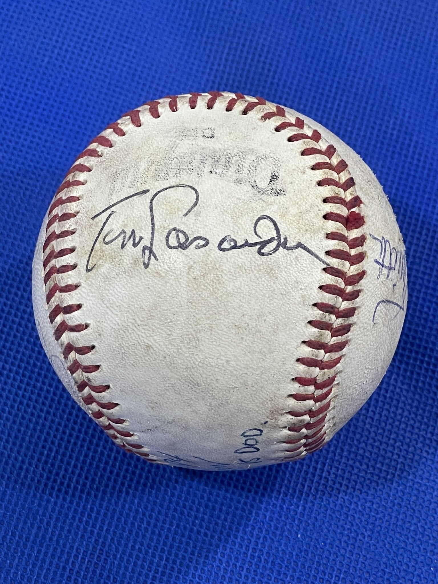Dodgers, Tom Lasorda autographed baseball (1 of 3)