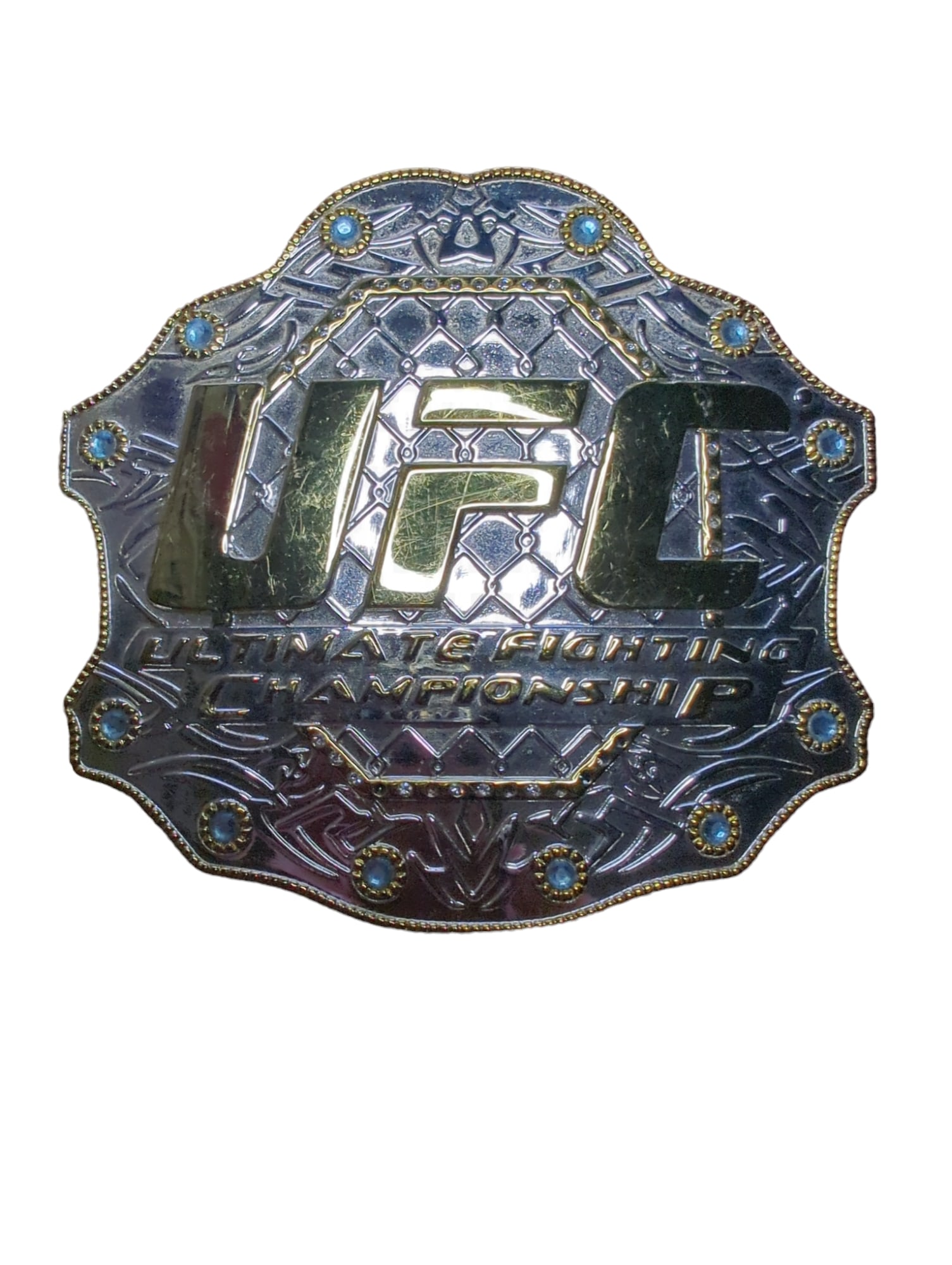 Ultimate Fighting Championship Belt Buckle UFC BELT BUCKLE 12 Bezel Stones: Ultimate Fighting Championship Belt Buckle UFC BELT BUCKLE 12 Bezel Stones