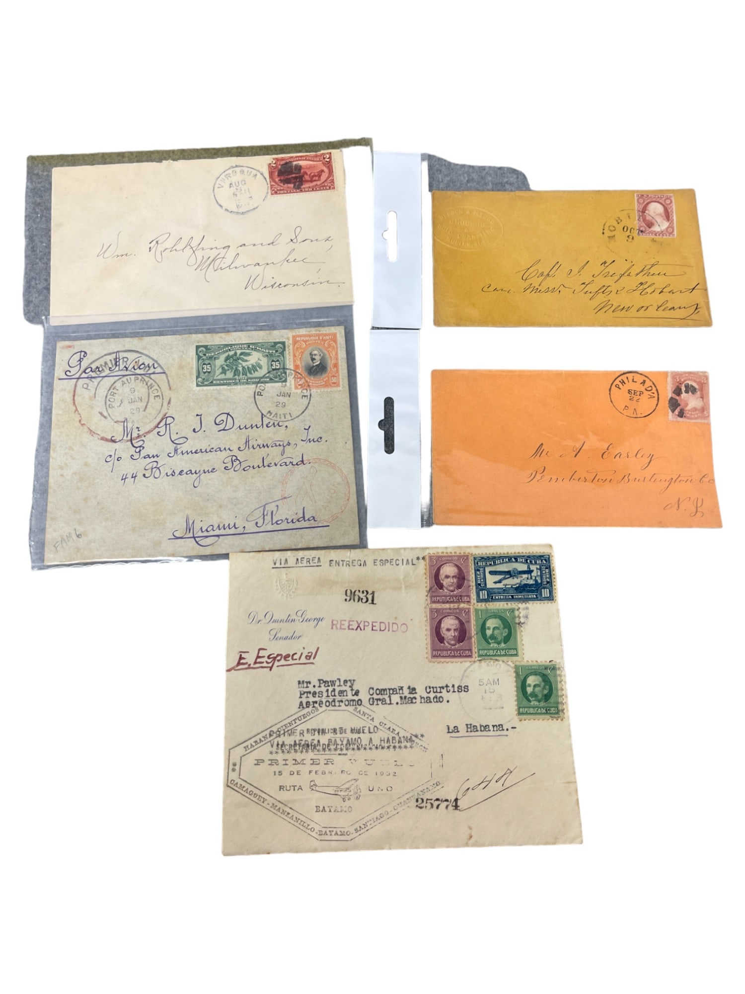 ANTIQUE POSTAGE STAMP COVER COLLECTION LOT RARE (1 of 5)