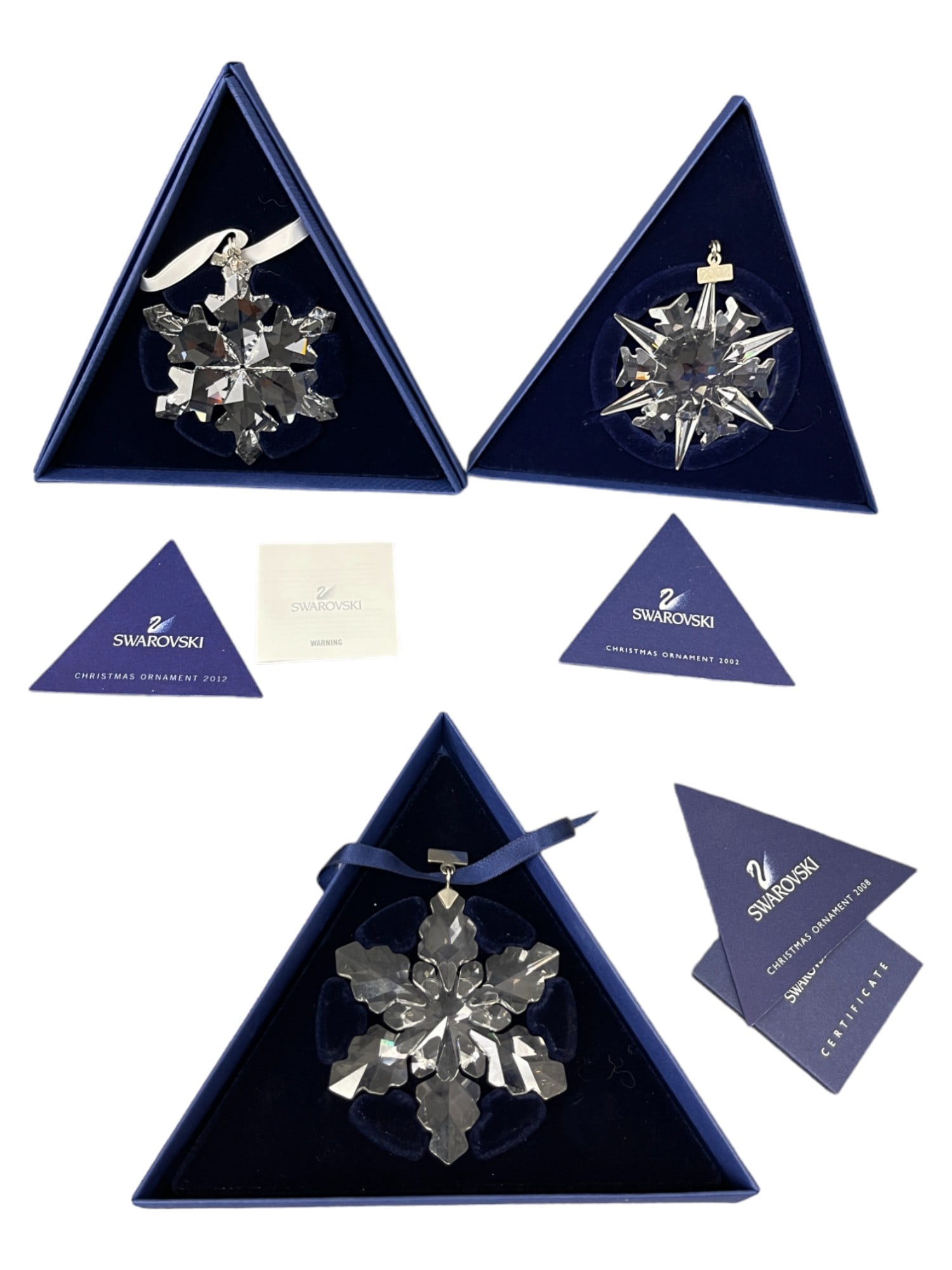 Swarovski Crystal Christmas Ornament Grouping Collection Lot Rare (1 of 5)