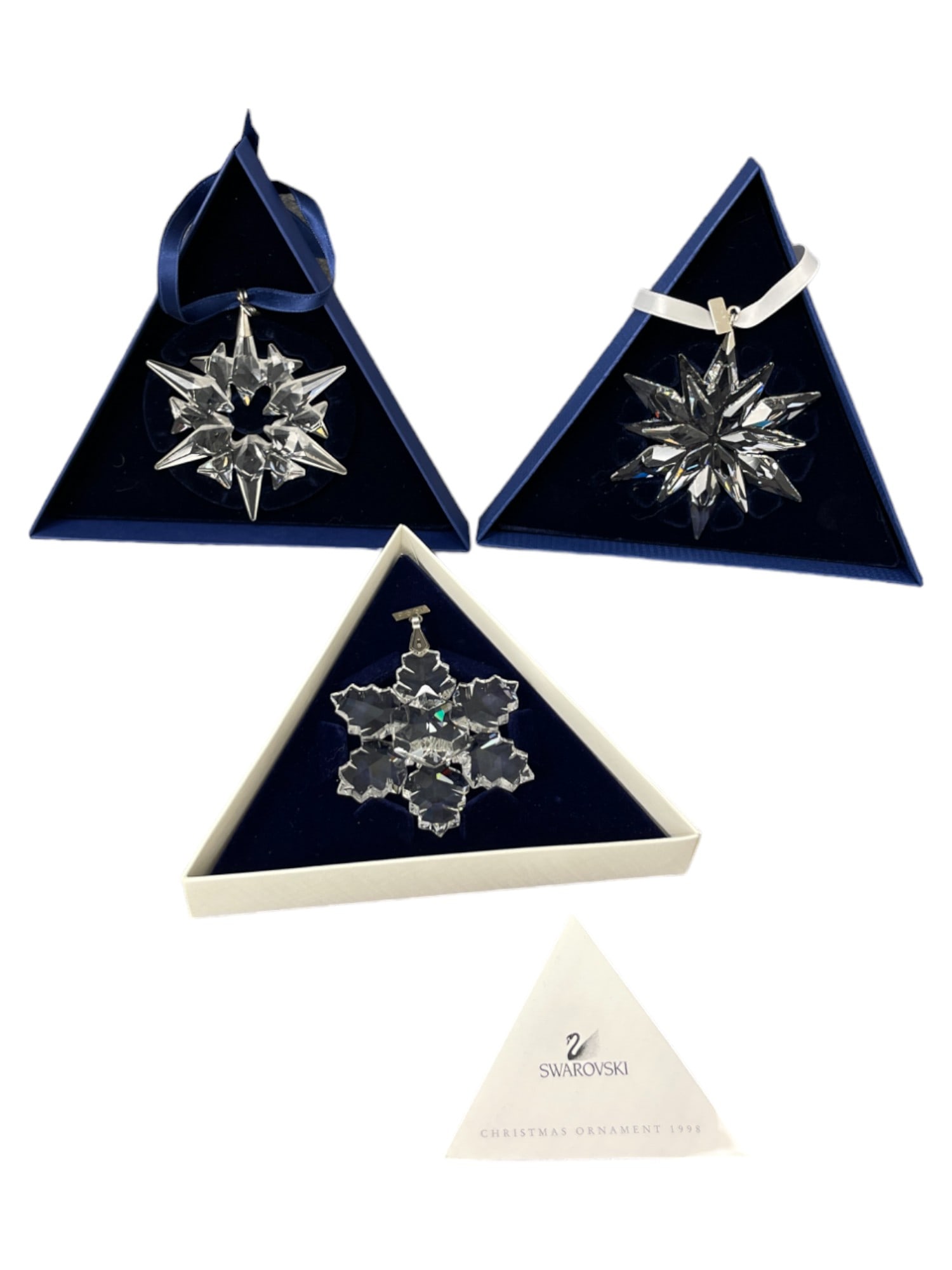 Swarovski Crystal Christmas Ornament Grouping Collection Lot Rare (1 of 3)