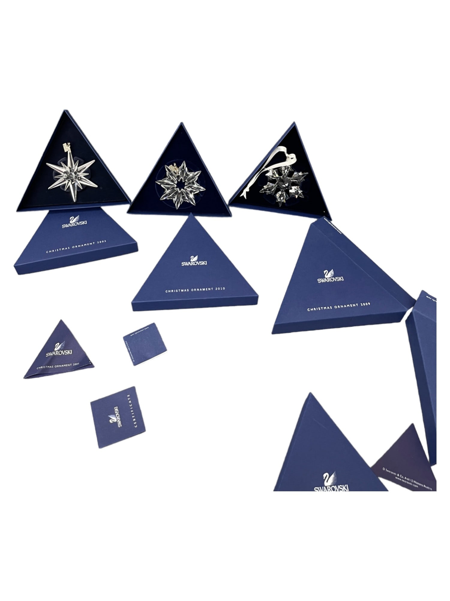 Swarovski Crystal Christmas Ornament Grouping Collection Lot Rare (1 of 5)