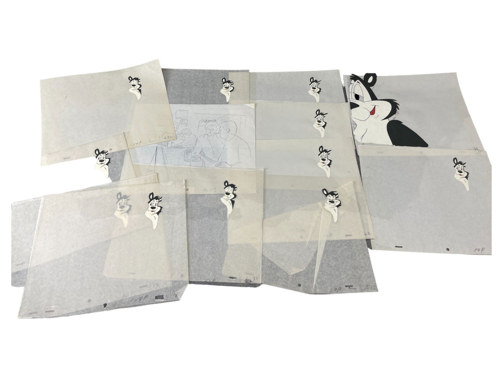 HAMM'S BEER ADVERTISING VINTAGE ANIMATION CEL CARTOON PRODUCTION COMMERCIAL LOT (1 of 6)