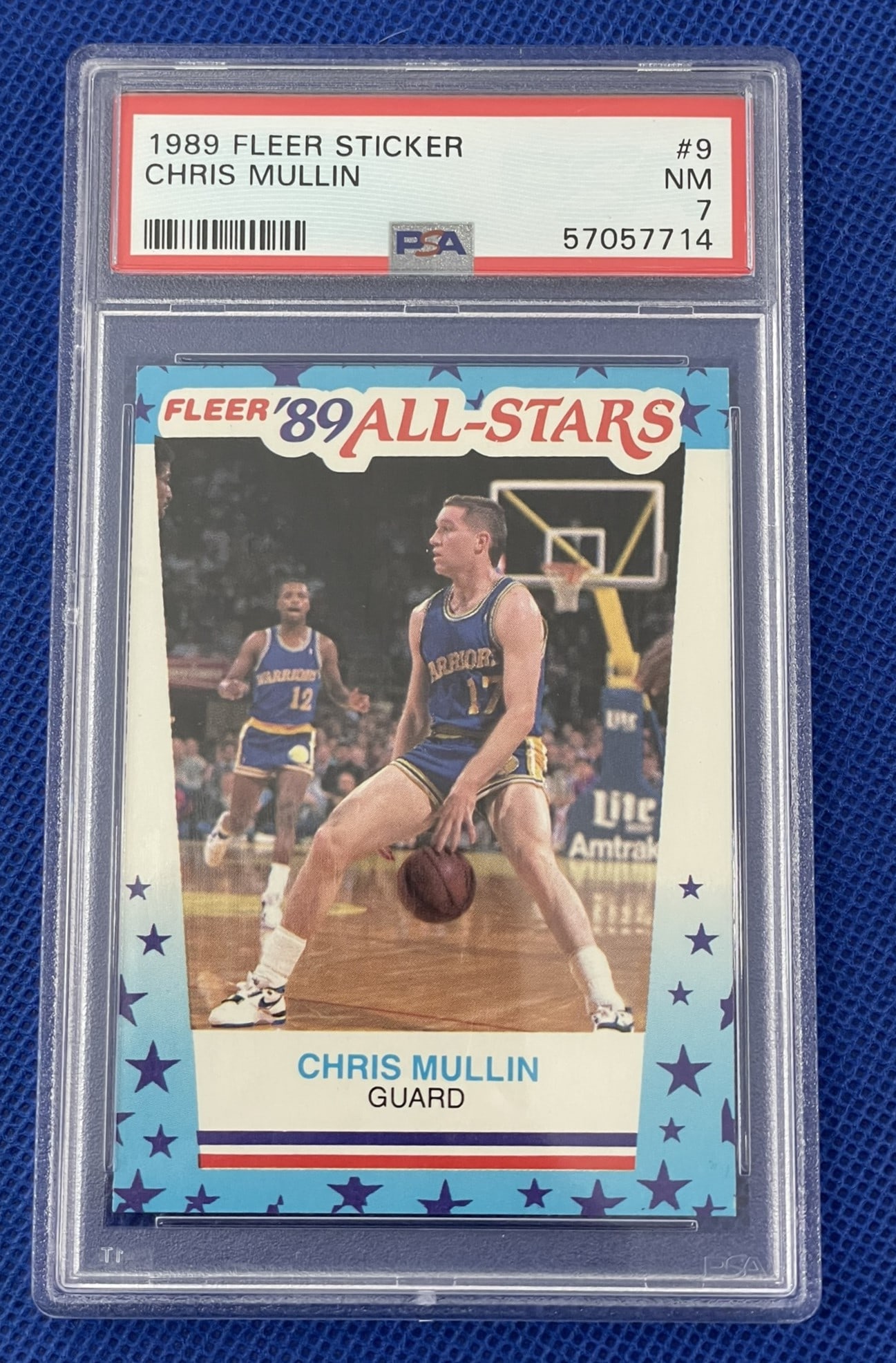 Chris Mullen 1989 Fleer Sticker (1 of 2)