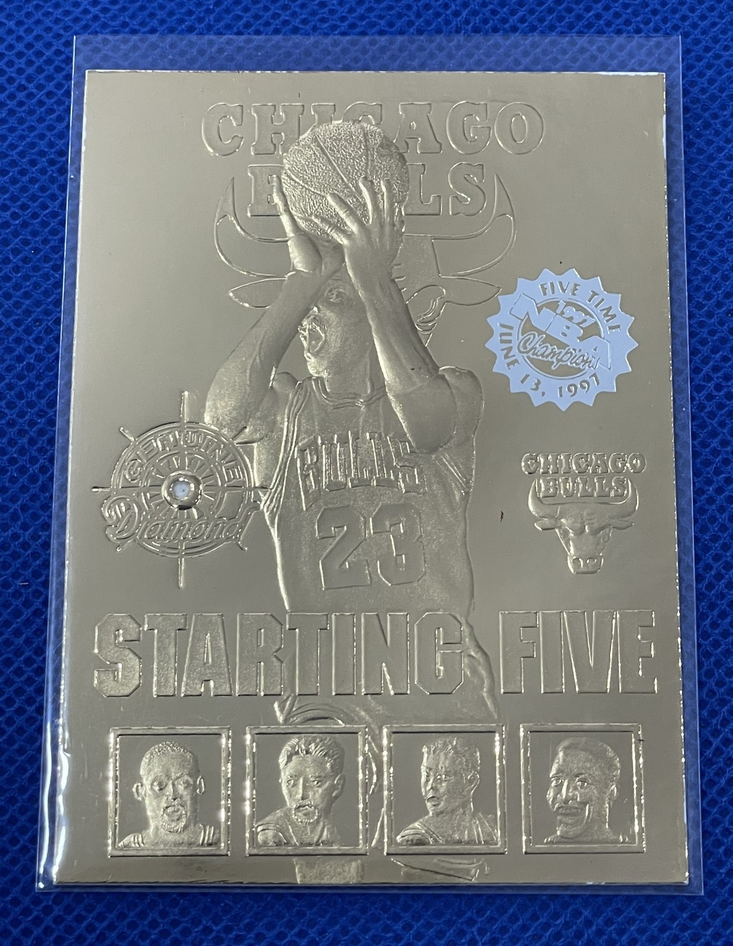 Michael Jordan Gold card 1997 (1 of 2)