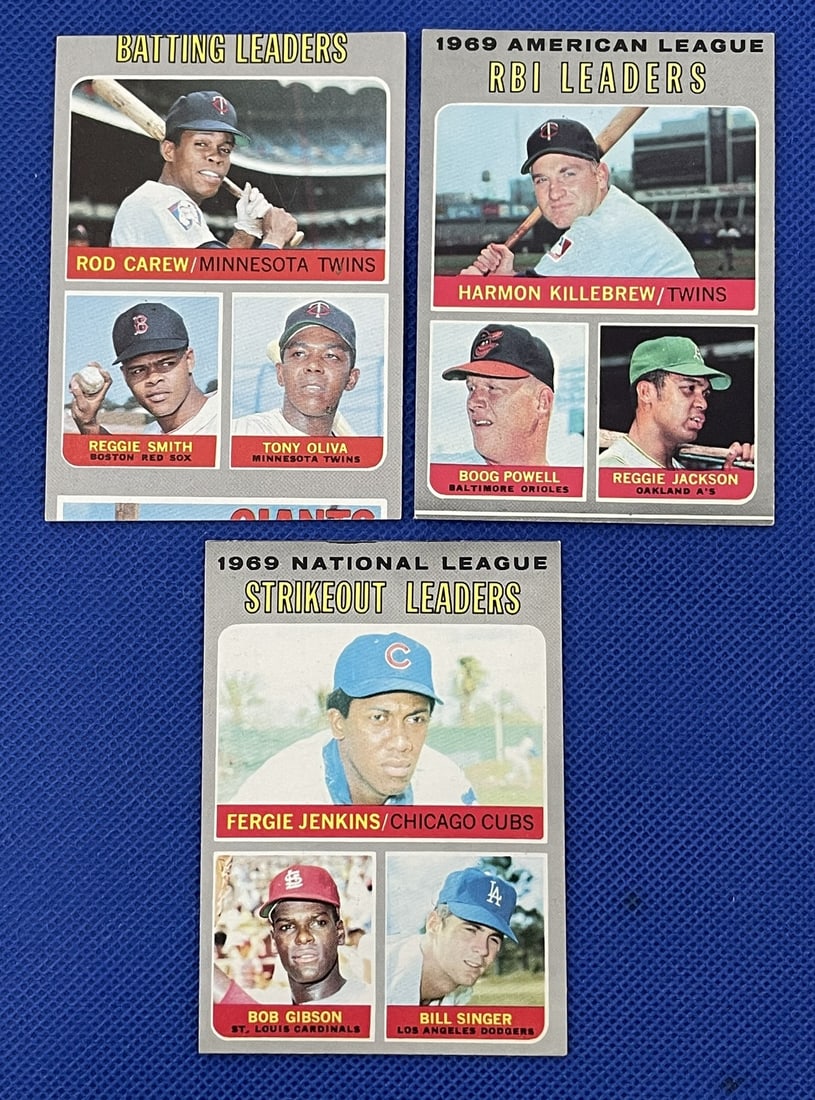 1970 Topps, baseball cards, Reggie, Jackson, Rod carew (1 of 2)