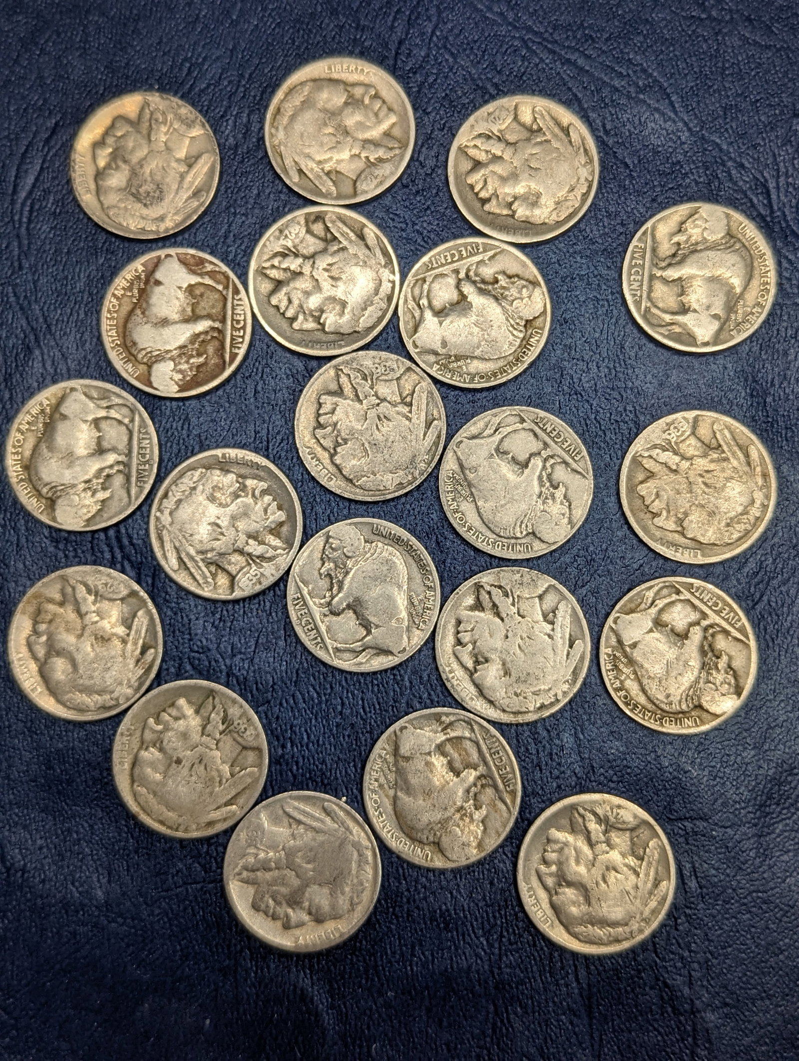 Assorted Buffalo Nickel coins (1 of 1)