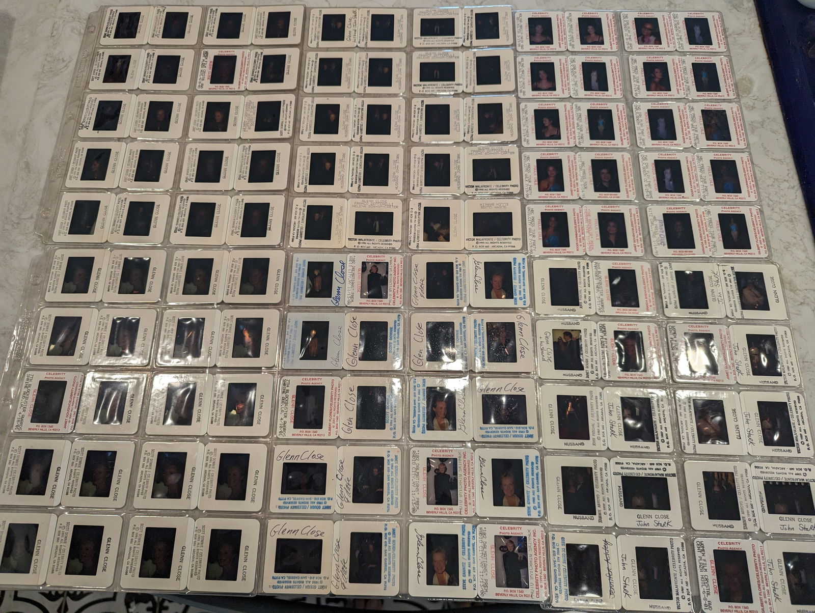 120 vintage Hollywood Celebrity photo slides (1 of 1)