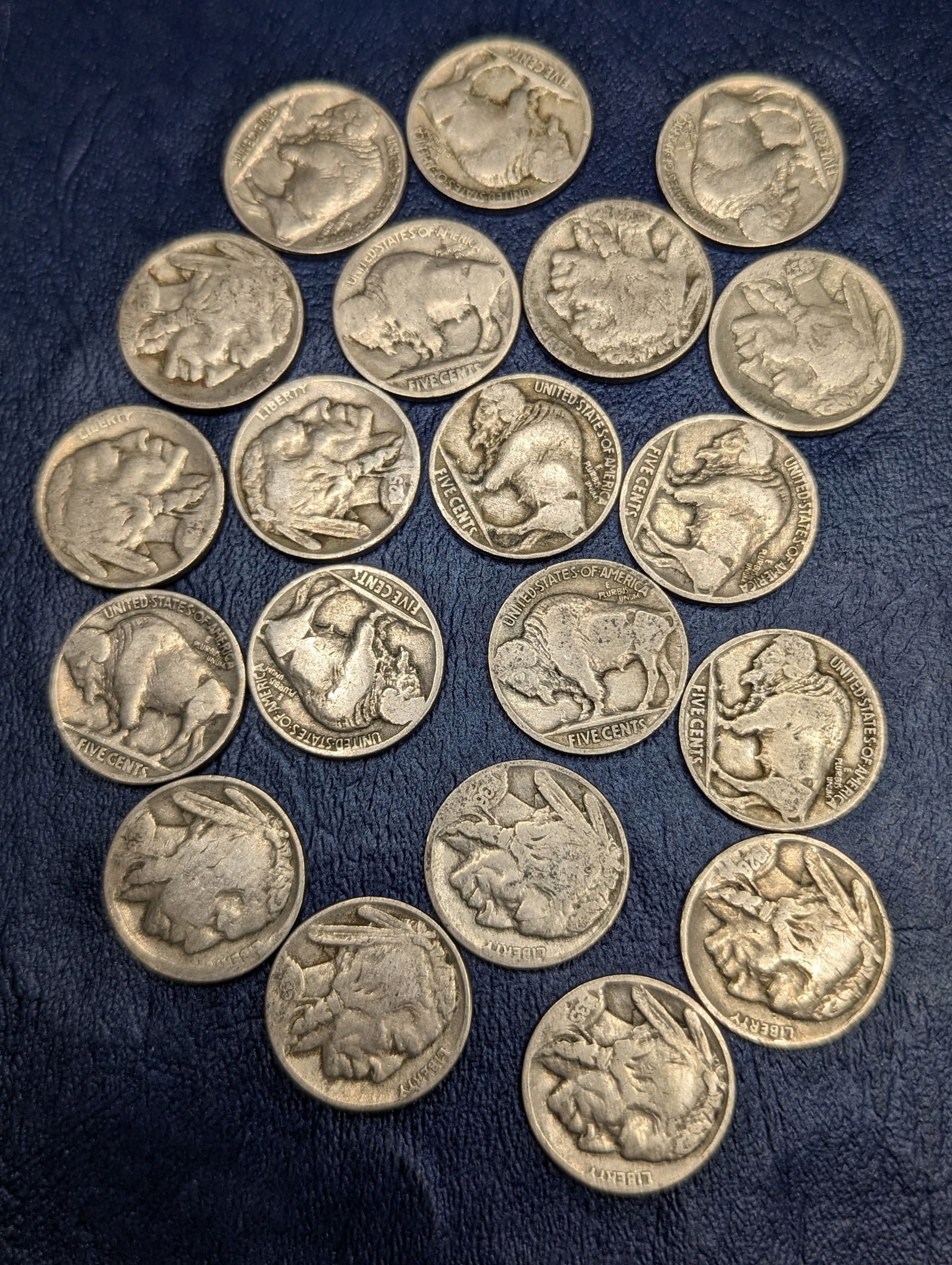 Assorted Buffalo Nickel coins (1 of 1)