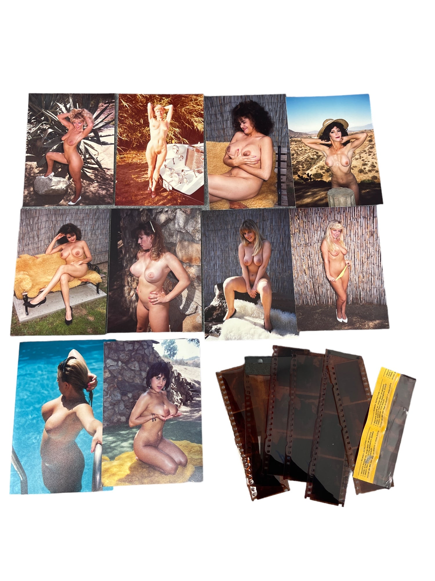 Vintage Pin Up Nude Female Model Photograph Collection W/ Negatives Lot: Vintage Pin Up Nude Female Model Photograph Collection W/ Negatives Lot