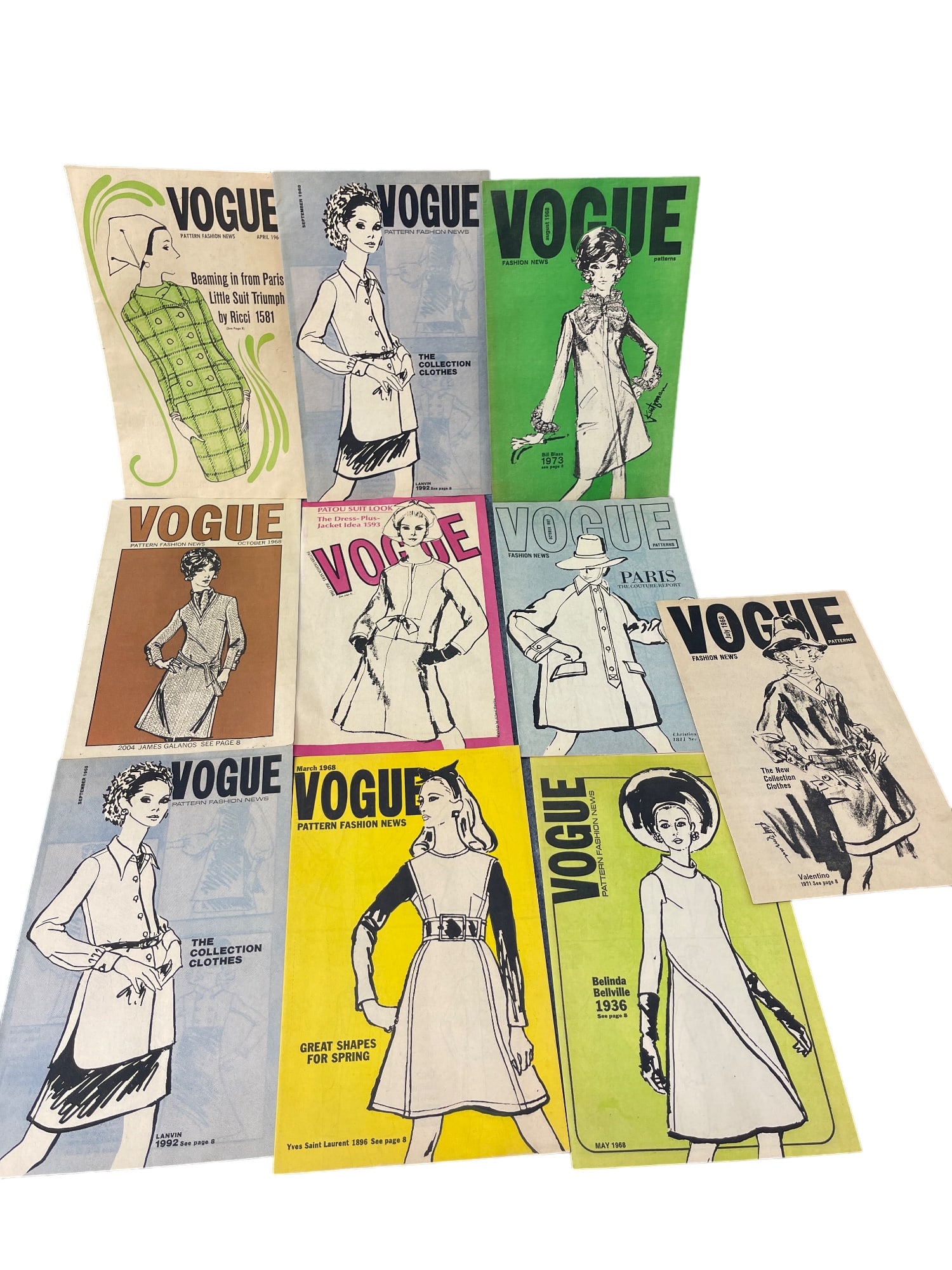 Vintage Vogue Pattern Fashion News Late 1960s (1 of 5)