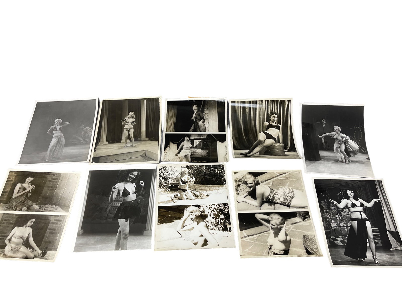 Vintage 1950's Original Burlesque Nude Pin up Model Risque Photo 8x10 Black & White Photographs: Vintage 1950's Original Burlesque Nude Pin up Model Risque Photo 8x10 Black & White Photographs