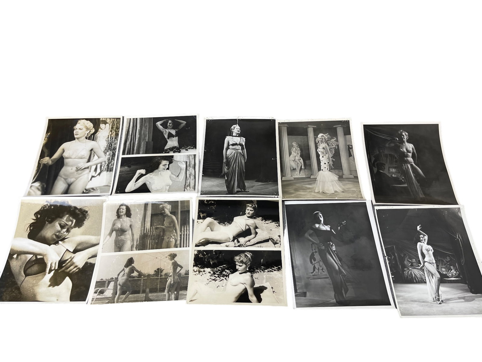 Vintage 1950's Original Burlesque Nude Pin up Model Risque Photo 8x10 Black & White Photographs: Vintage 1950's Original Burlesque Nude Pin up Model Risque Photo 8x10 Black & White Photographs