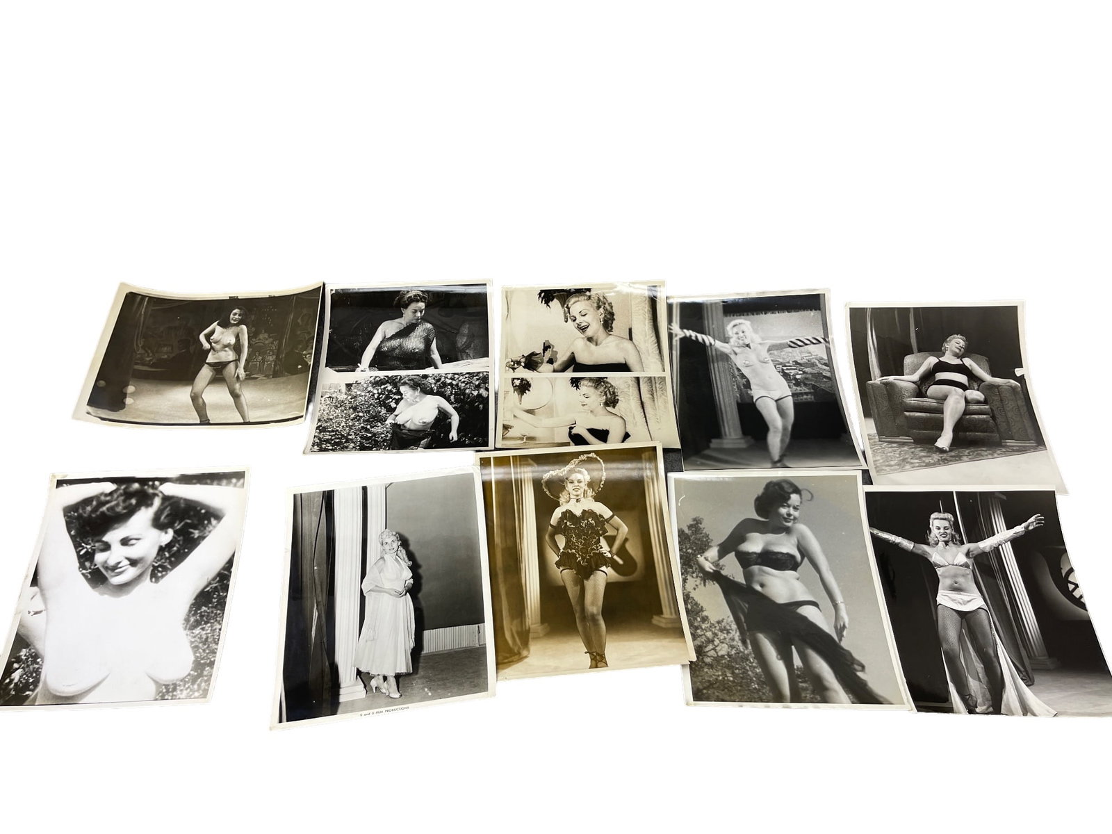 Vintage 1950's Original Burlesque Nude Pin up Model Risque Photo 8x10 Black & White Photographs: Vintage 1950's Original Burlesque Nude Pin up Model Risque Photo 8x10 Black & White Photographs