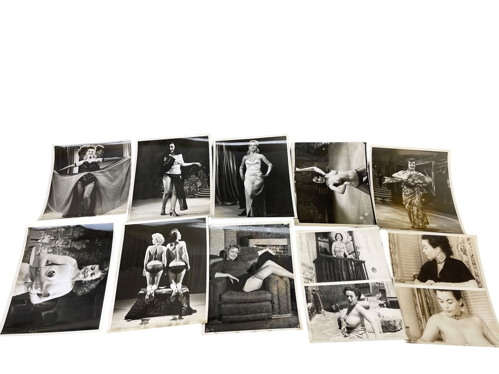Vintage 1950's Original Burlesque Nude Pin up Model Risque Photo 8x10 Black & White Photographs: Vintage 1950's Original Burlesque Nude Pin up Model Risque Photo 8x10 Black & White Photographs