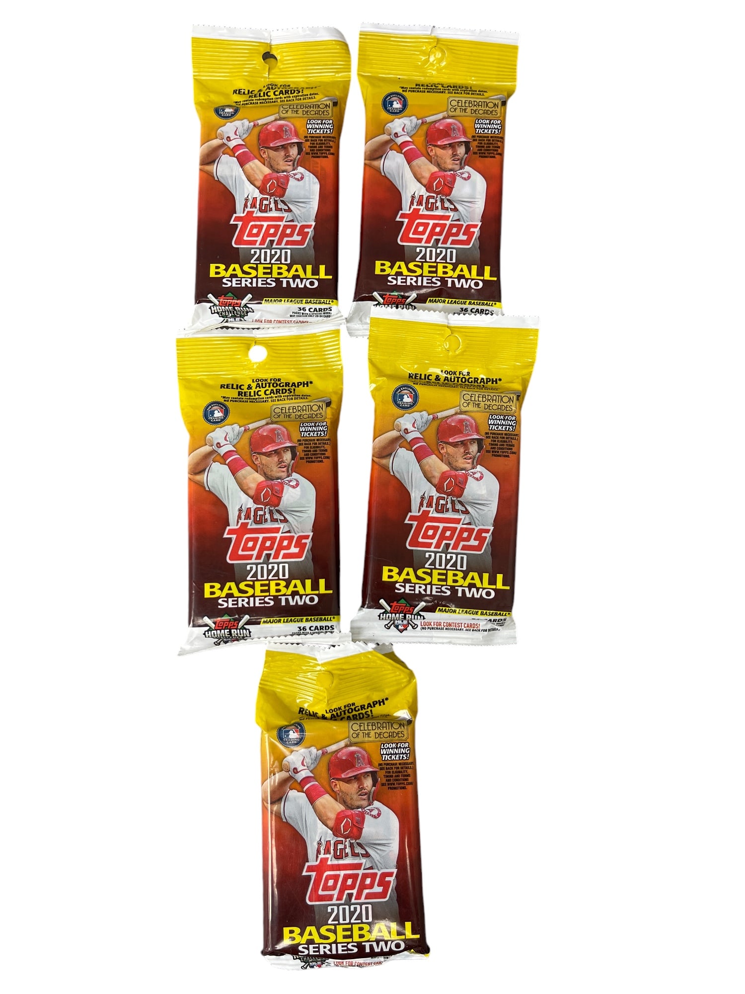 Topps 2020 Baseball Series 2 Sealed Pack Lot (1 of 5)