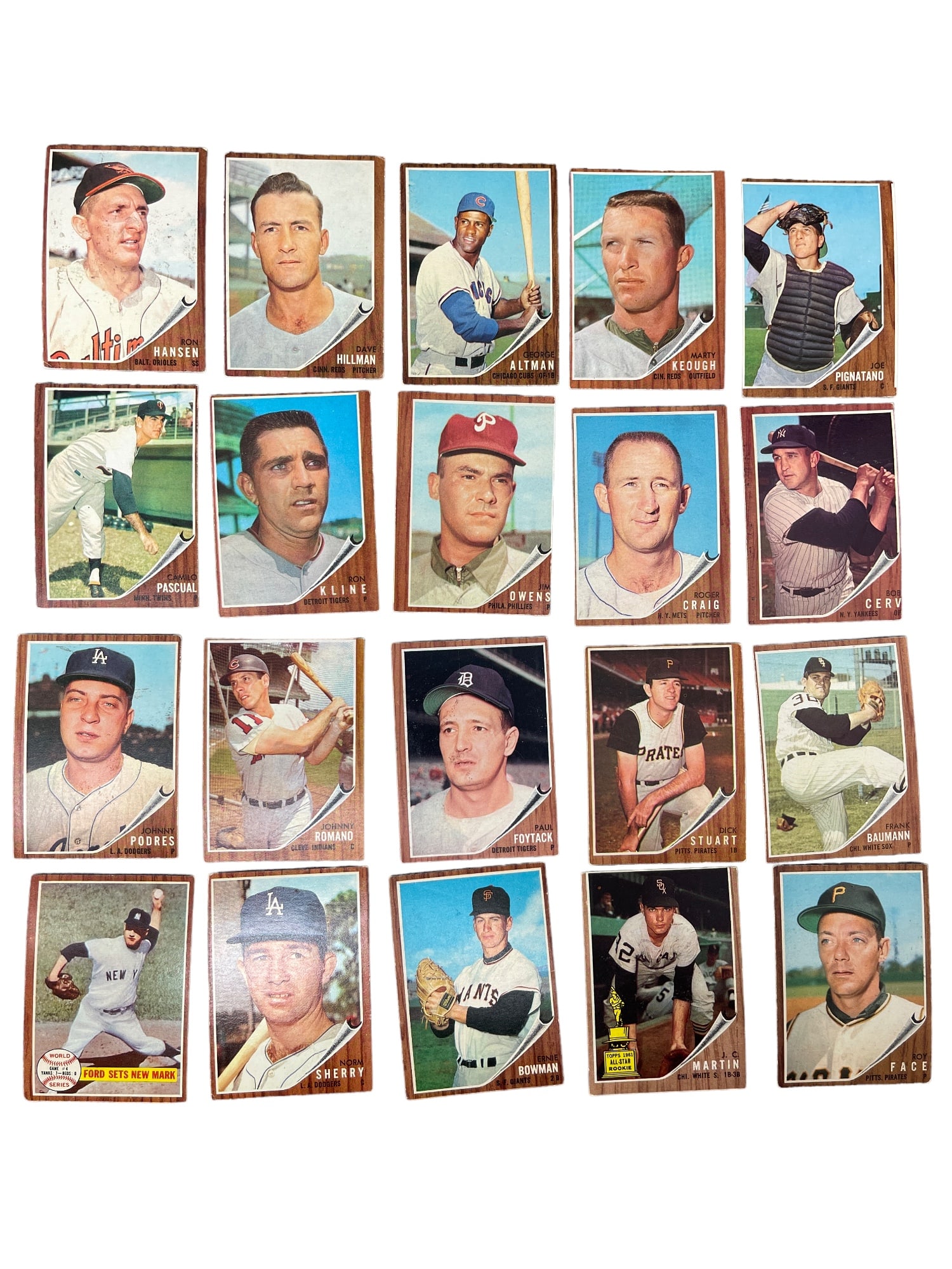 Vintage Baseball MLB Trading Card Collection Lot (1 of 9)