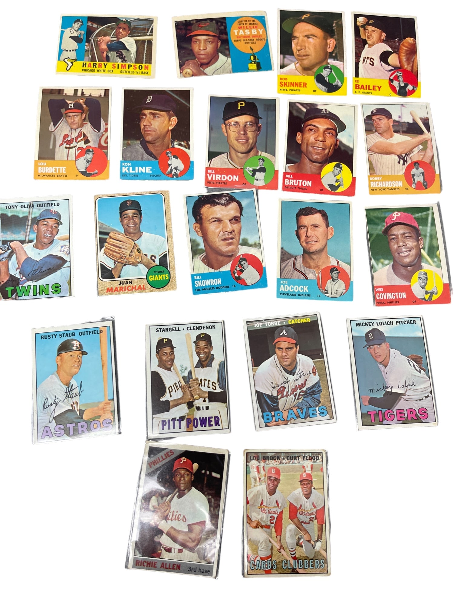 Vintage Baseball MLB Trading Card Collection Lot (1 of 8)