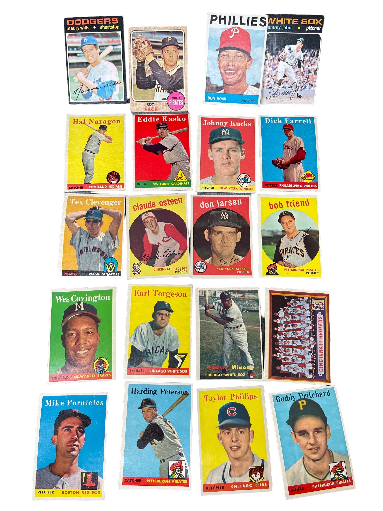 Vintage Baseball MLB Trading Card Collection Lot (1 of 10)