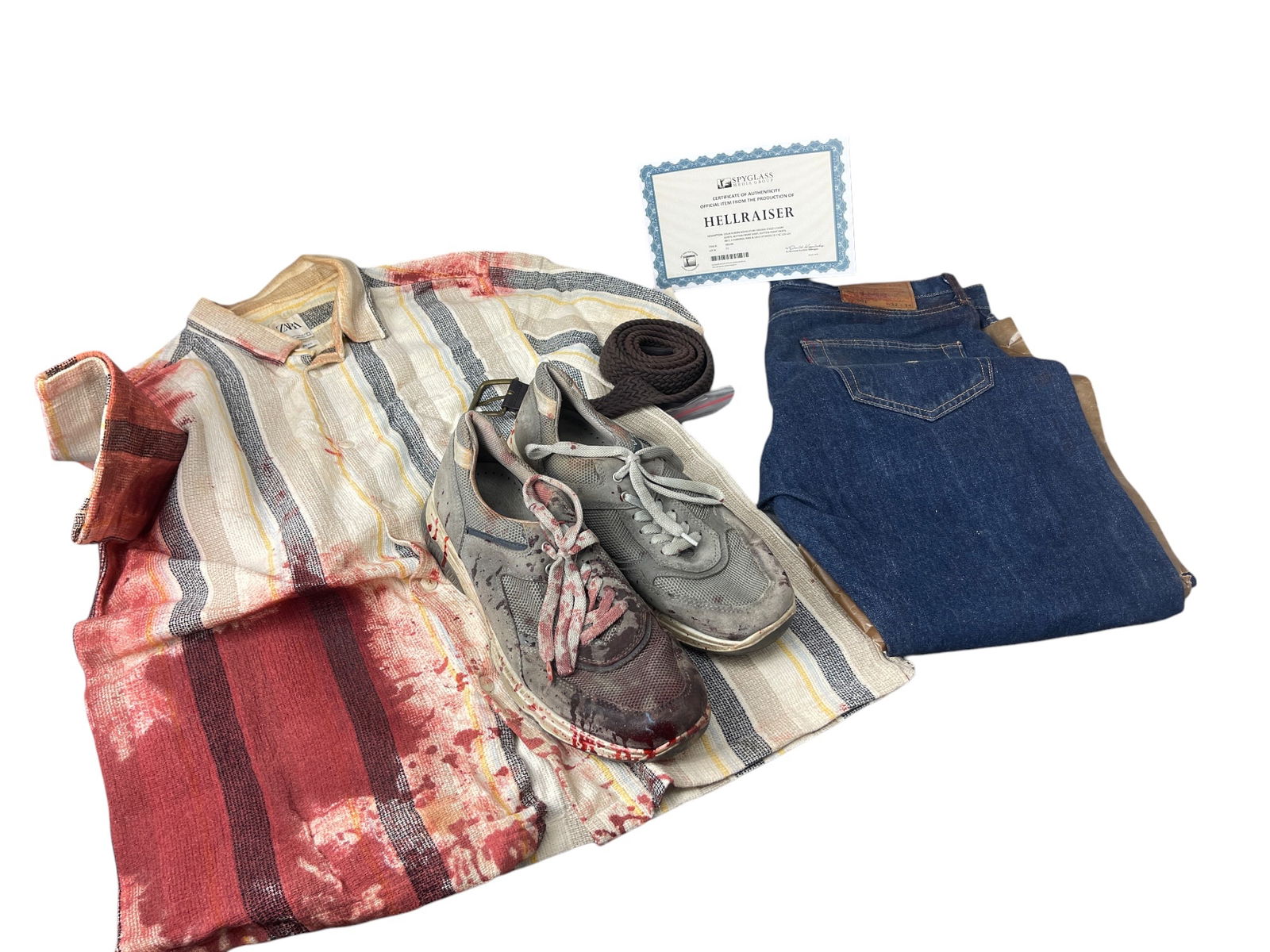 Hellraiser Colin Screen Worn Stunt Double Stage 5 Short Sleeve & More Accesories W/ COA  Prop (1 of 7)