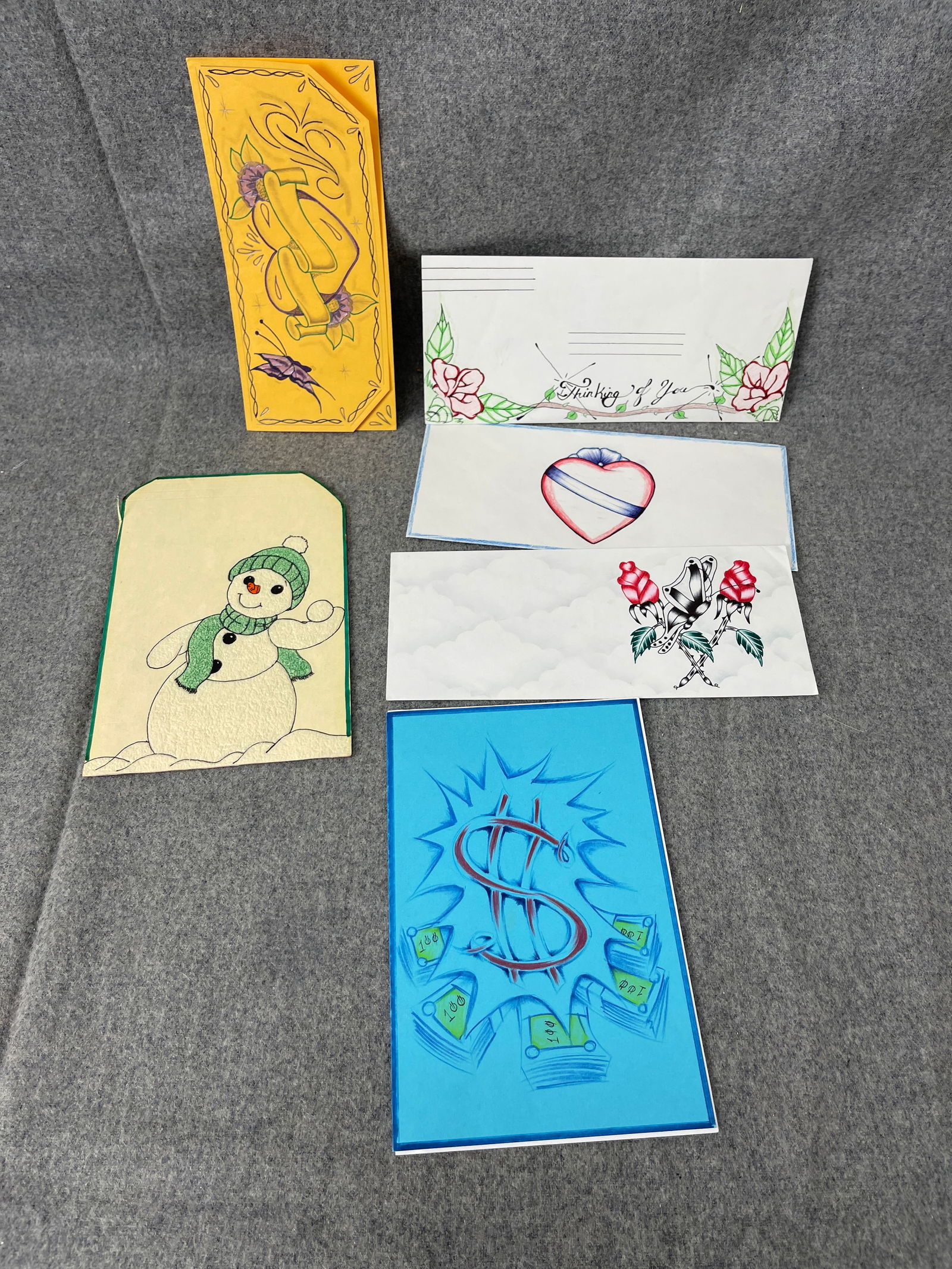 PRIMITIVE INMATE PRISON ART CELL DRAWING ON PAPER: PRIMITIVE INMATE PRISON ART CELL DRAWING ON PAPER