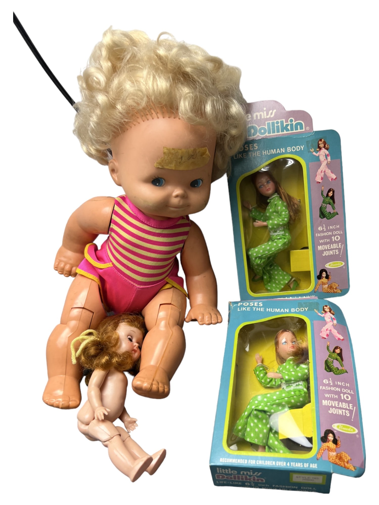 VINTAGE COLLECTABLE DOLL , DOLLIKIN MATTEL 1974 (1 of 15)