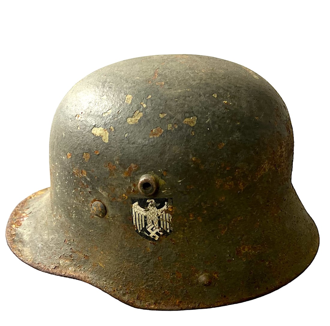 WW2 WWII GERMAN HELMET  WAR RARE WORLD WAR (1 of 11)
