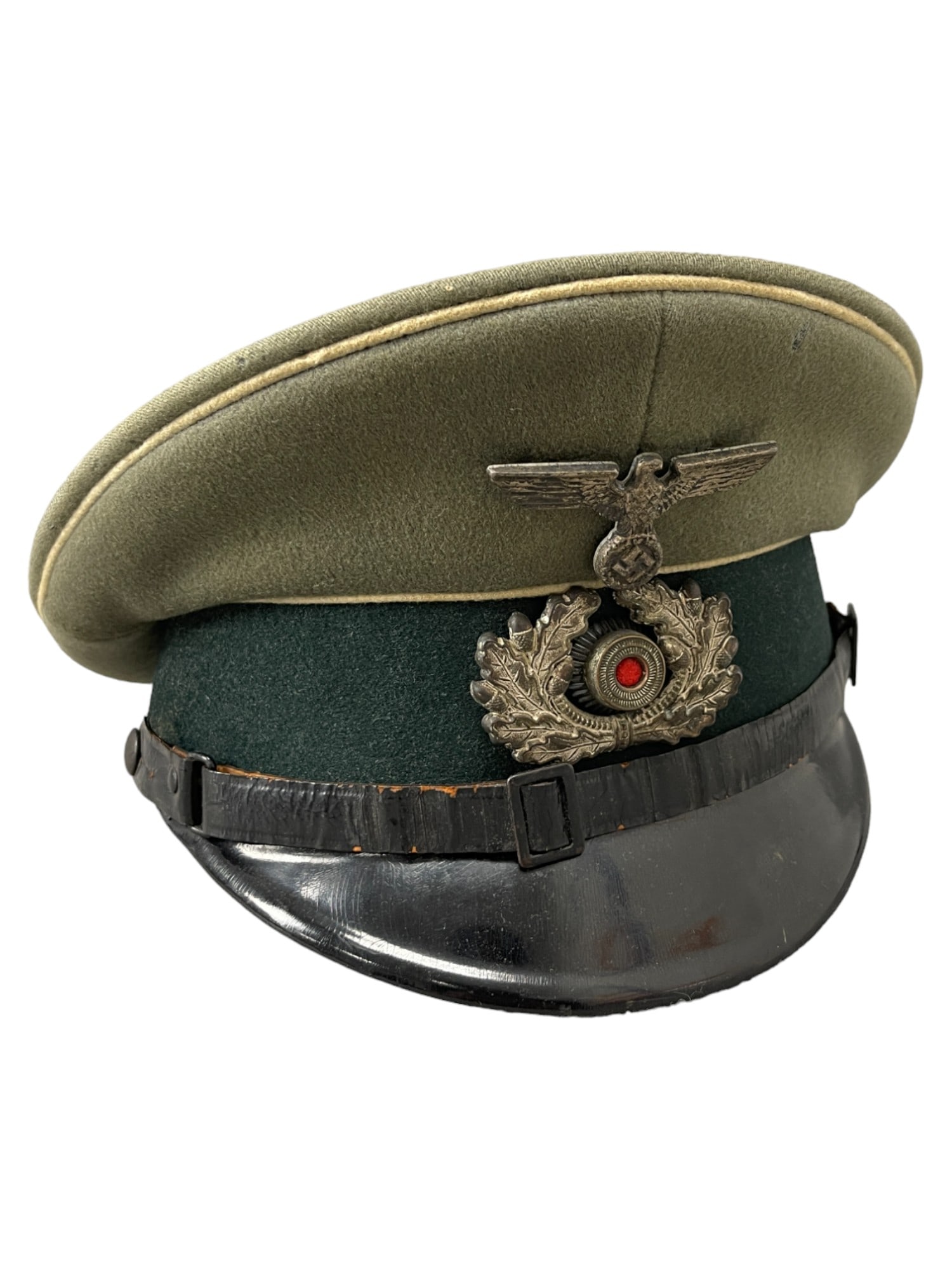 GERMAN WW2 WWII GEBIRGSJAGER HEER OFFICER ARMY VISOR CAP (1 of 7)