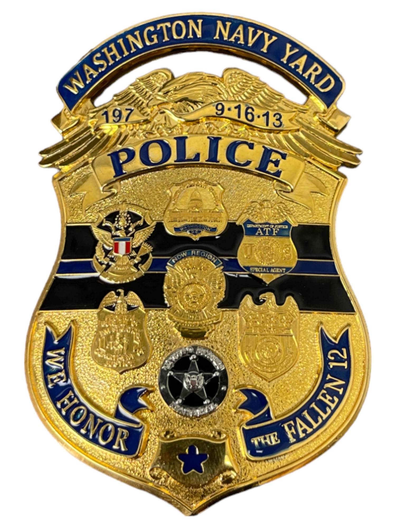 WASHINGTON NAVY YARD POLICE OBSOLETE BADGE: WASHINGTON NAVY YARD POLICE OBSOLETE BADGE