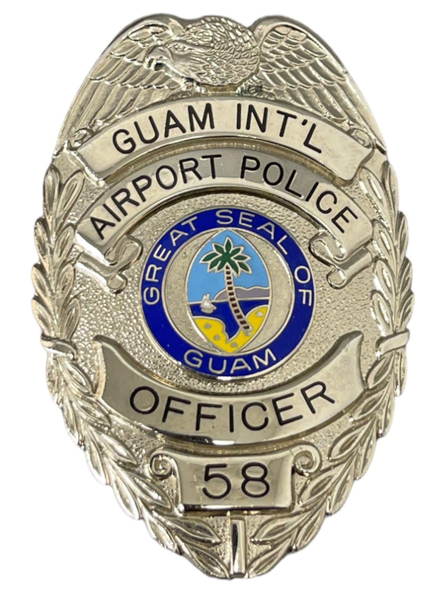 VINTAGE OBSOLETE GUAM AIRPORT POLICE MAKER MARKED SUAREZ BROS (1 of 4)