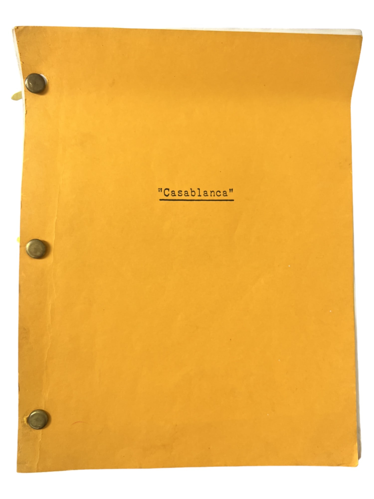 Vintage Rare Casablanca Screenplay 1942 movie script (1 of 7)