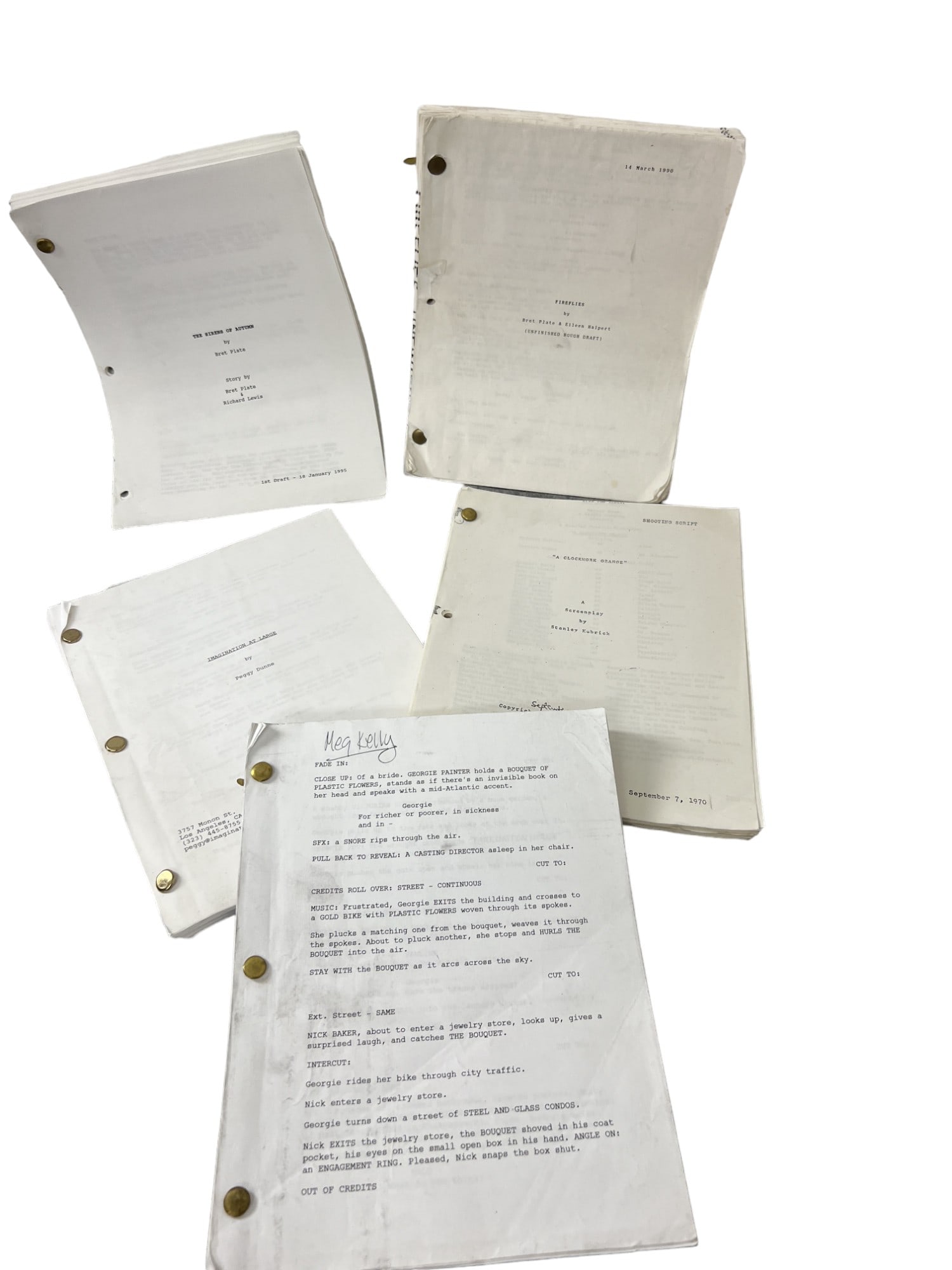Vintage collection Movie script lot 5 (1 of 10)