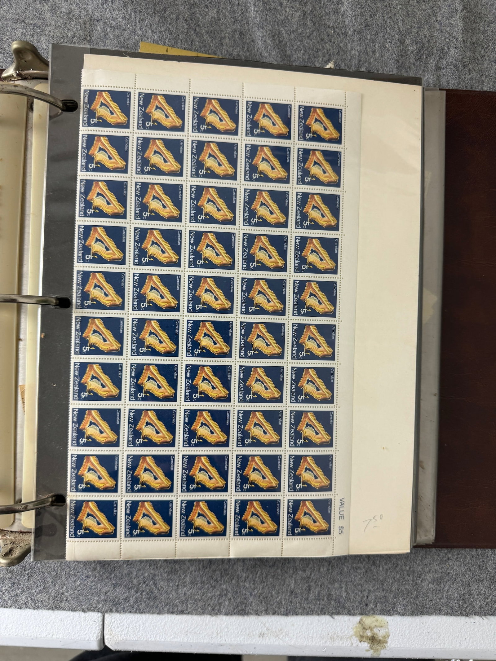 VINTAGE STAMP ALBUM  SHEETS COLLECTION LOT 52 (1 of 9)