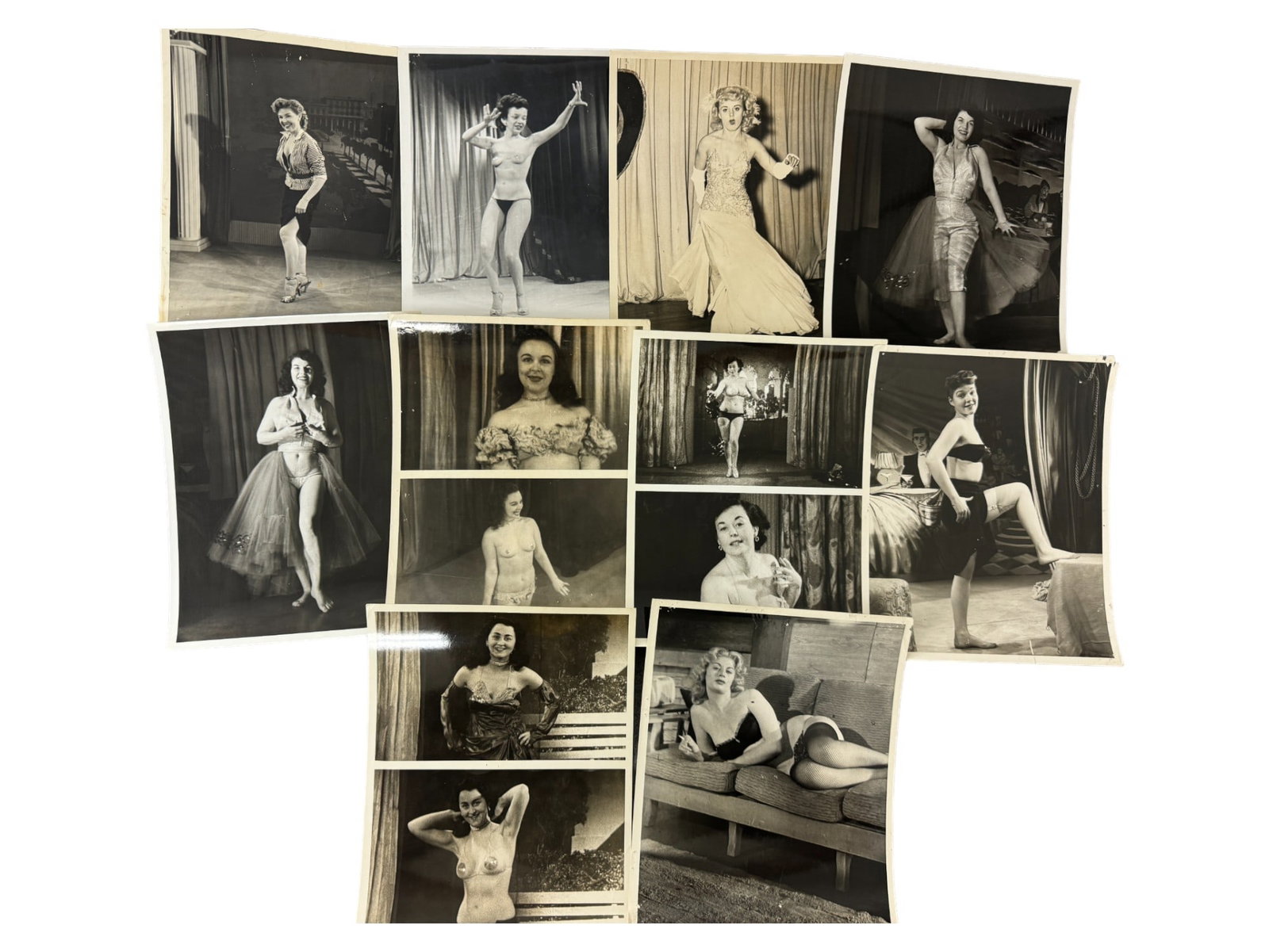 Vintage 1950's Original Burlesque Nude Pin up Model Risque Photo 8x10 Black & White Photographs: Vintage 1950's Original Burlesque Nude Pin up Model Risque Photo 8x10 Black & White Photographs